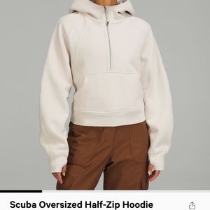 Lululemon Scuba oversized half zip hoodie M/L Trench